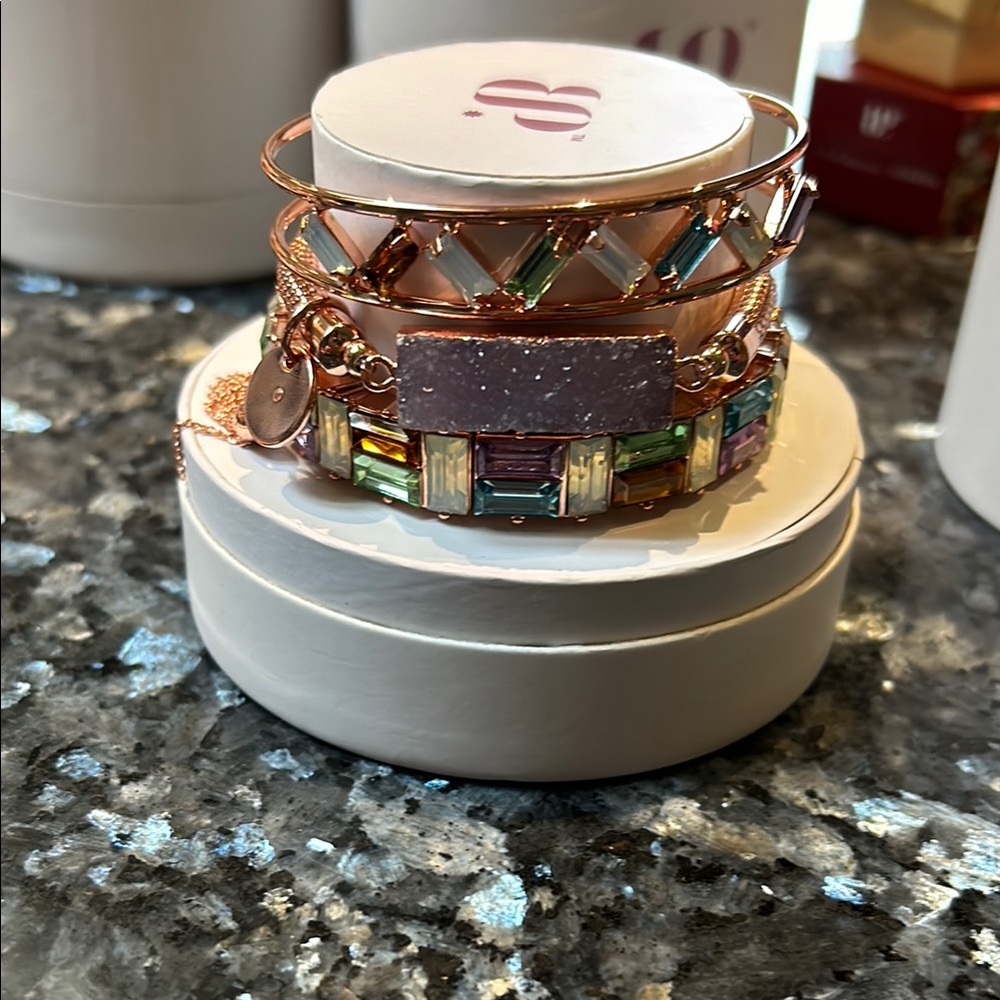 Elegant Multi-Color Bracelet Set